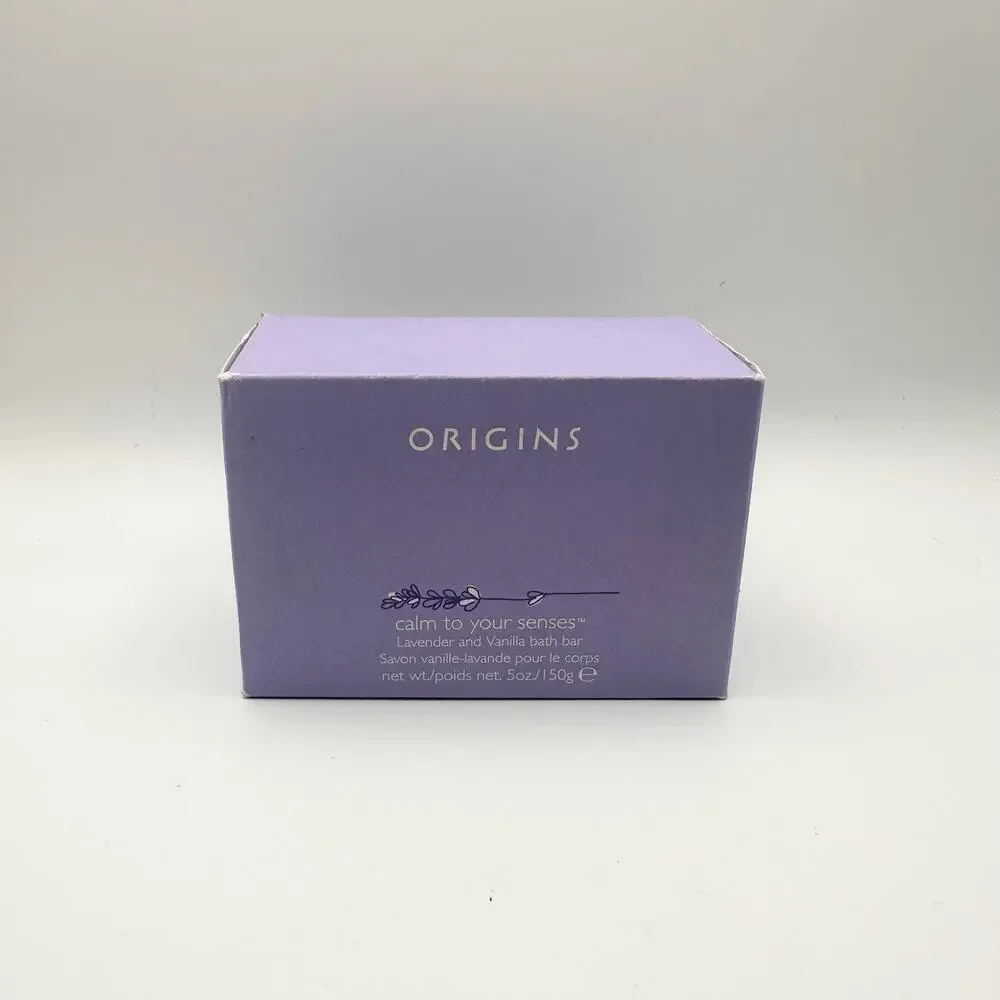 Origins Calm To Your Senses Lavender and Vanilla Bath Bar NIB Discontinued 5oz
